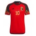 Fotballdrakt Herre Belgia Eden Hazard #10 Hjemmedrakt VM 2022 Kortermet
